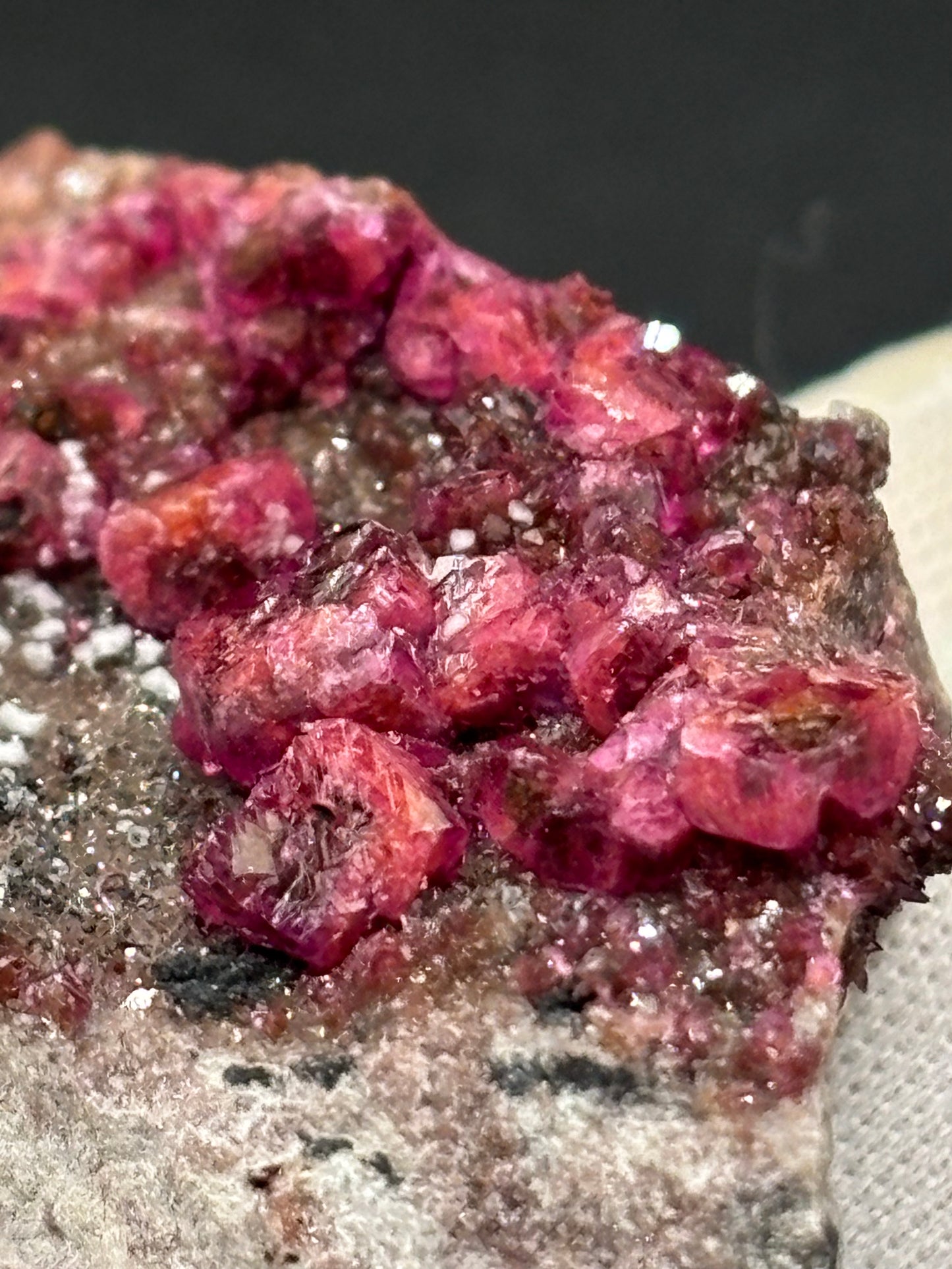 Cobaltoan Calcite on Matrix – Mashamba West Mine, Lualaba Province, Democratic Republic of Congo