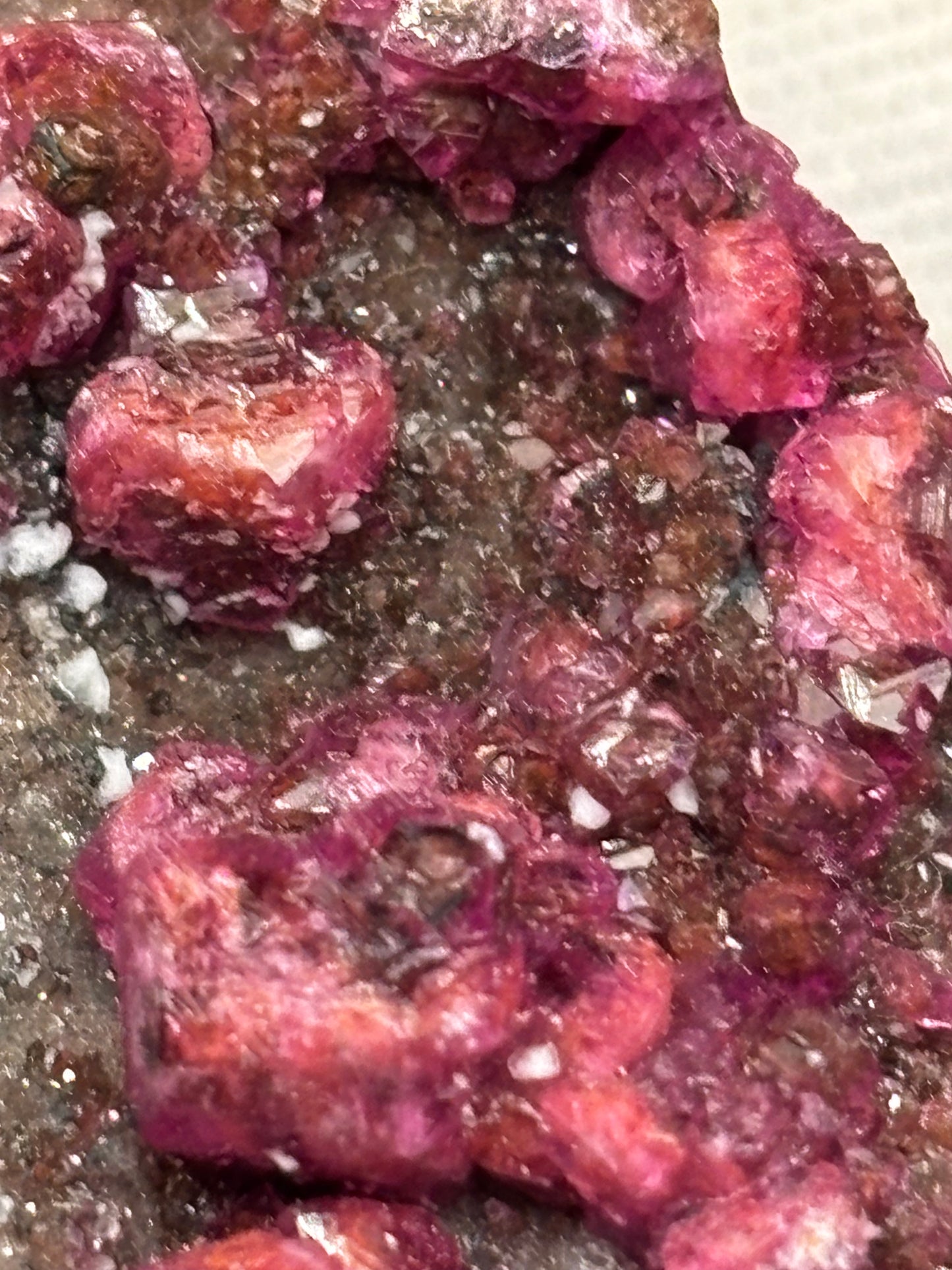 Cobaltoan Calcite on Matrix – Mashamba West Mine, Lualaba Province, Democratic Republic of Congo