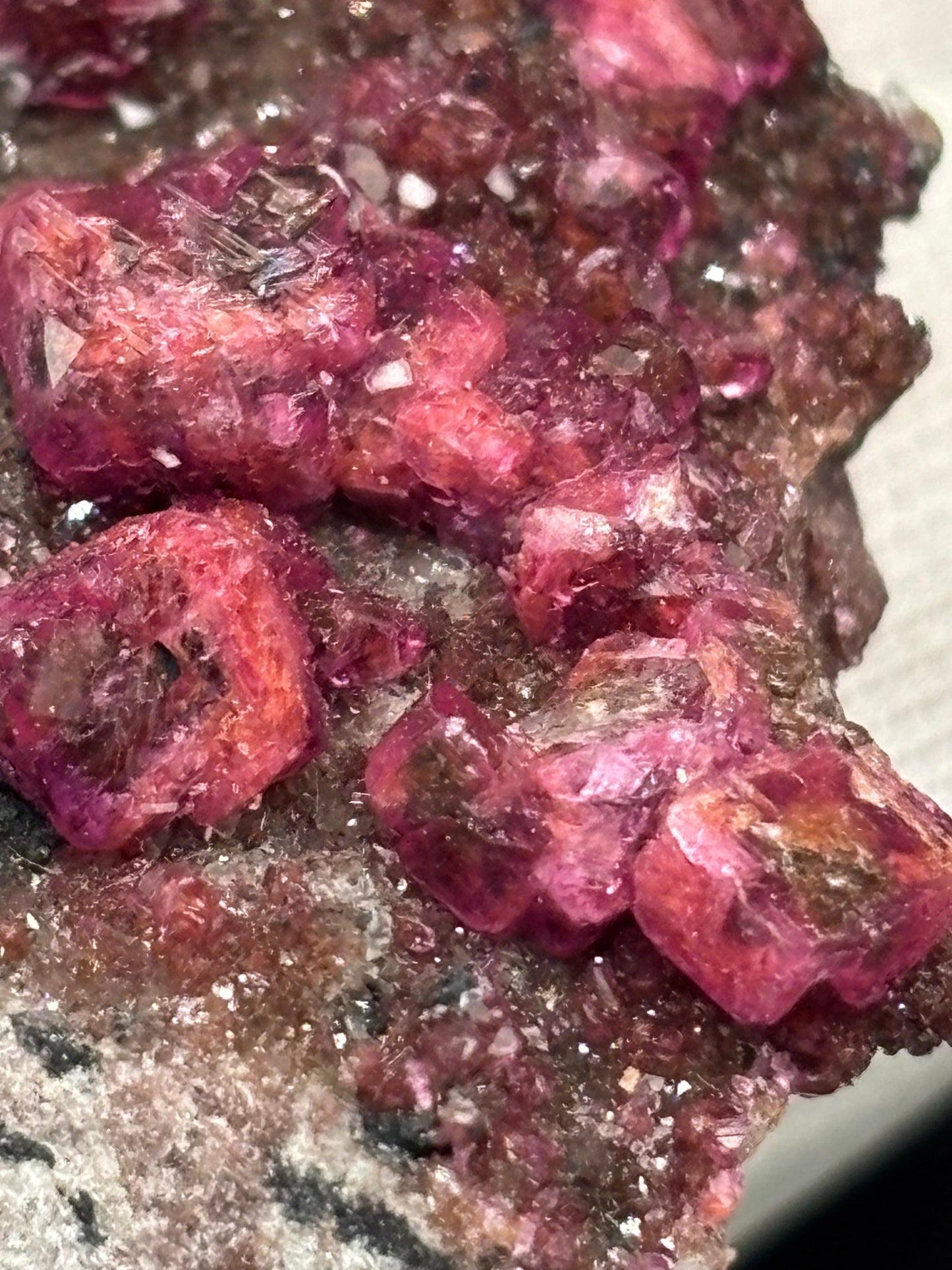 Cobaltoan Calcite on Matrix – Mashamba West Mine, Lualaba Province, Democratic Republic of Congo