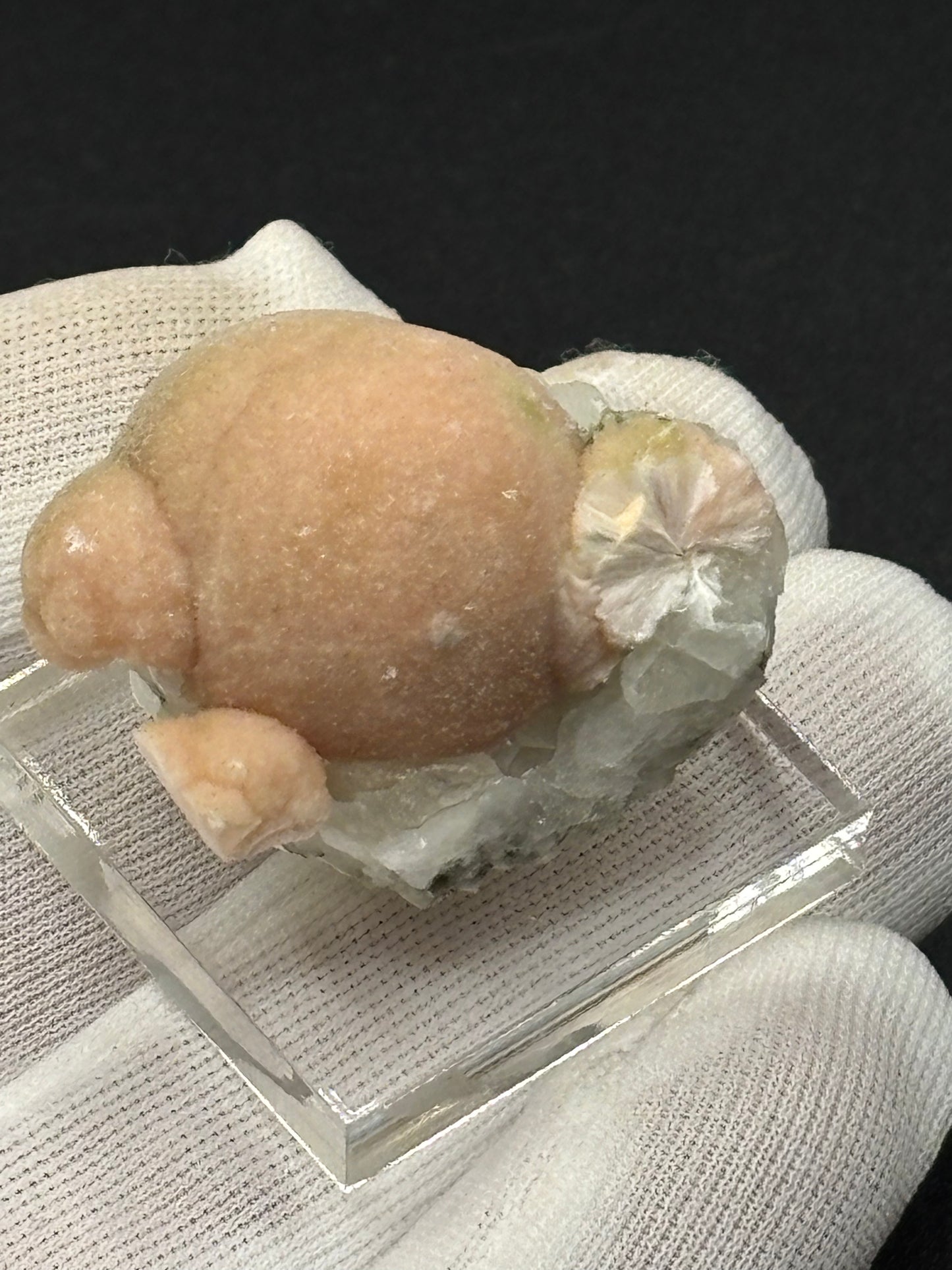 Pectolite on Datolite – Millington Quarry, Millington, Somerset County, New Jersey