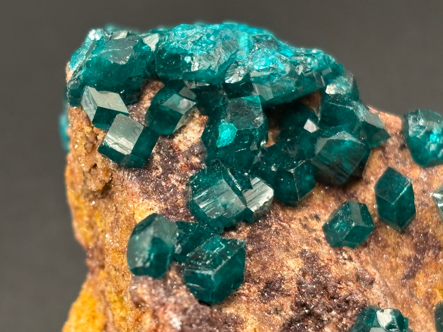 Dioptase Crystal Specimen – Kapata Mine, Kolwezi Mining District, Lualaba Province, Democratic Republic of Congo
