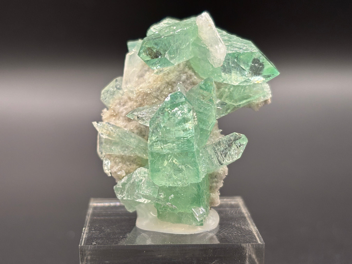 Green Apophyllite Crystal Specimen – Pashan Quarry, Pune (Poona), Maharashtra, India