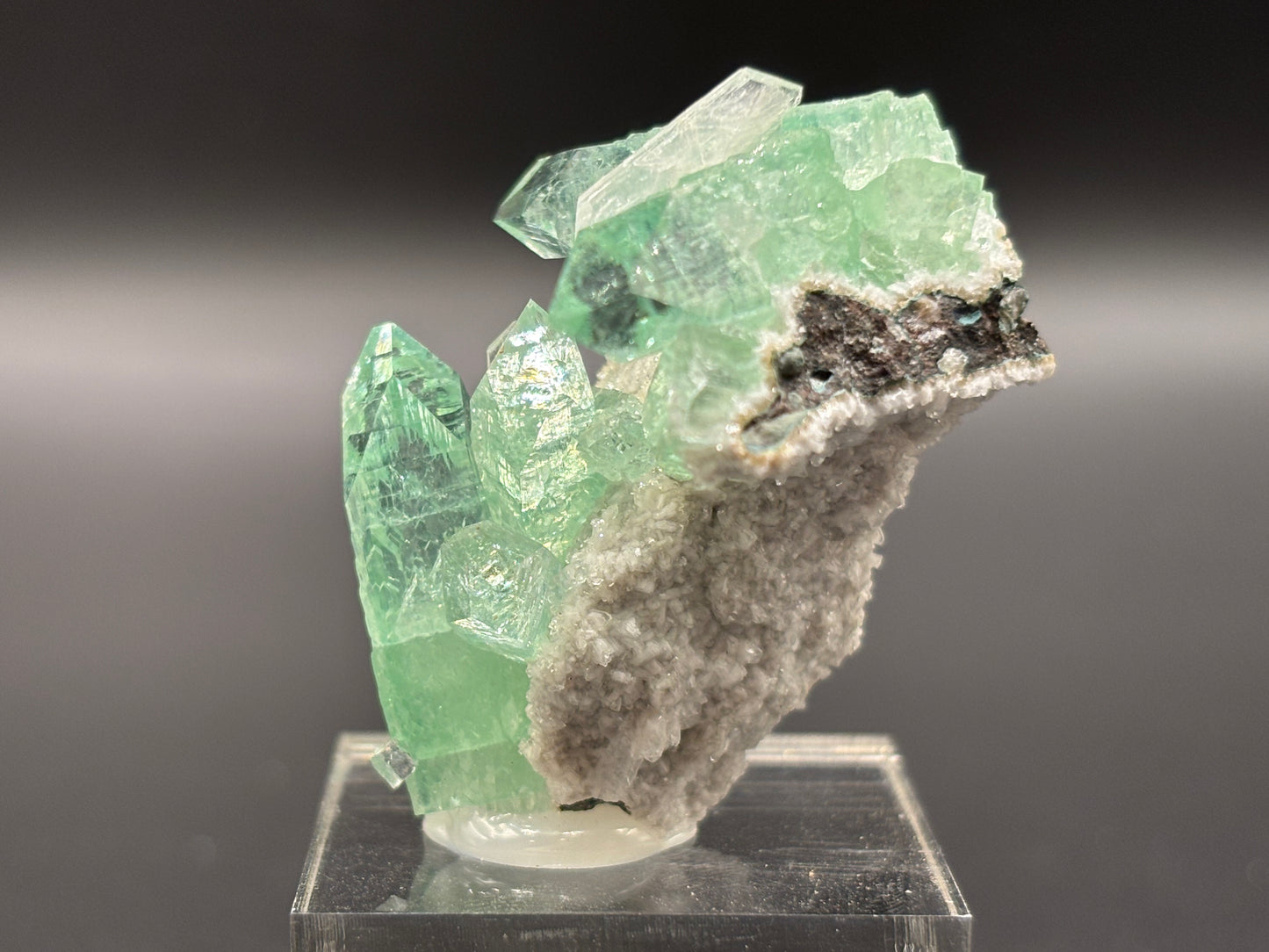 Green Apophyllite Crystal Specimen – Pashan Quarry, Pune (Poona), Maharashtra, India