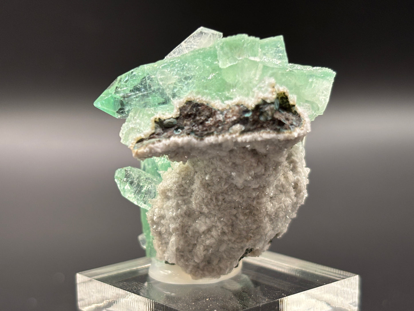 Green Apophyllite Crystal Specimen – Pashan Quarry, Pune (Poona), Maharashtra, India