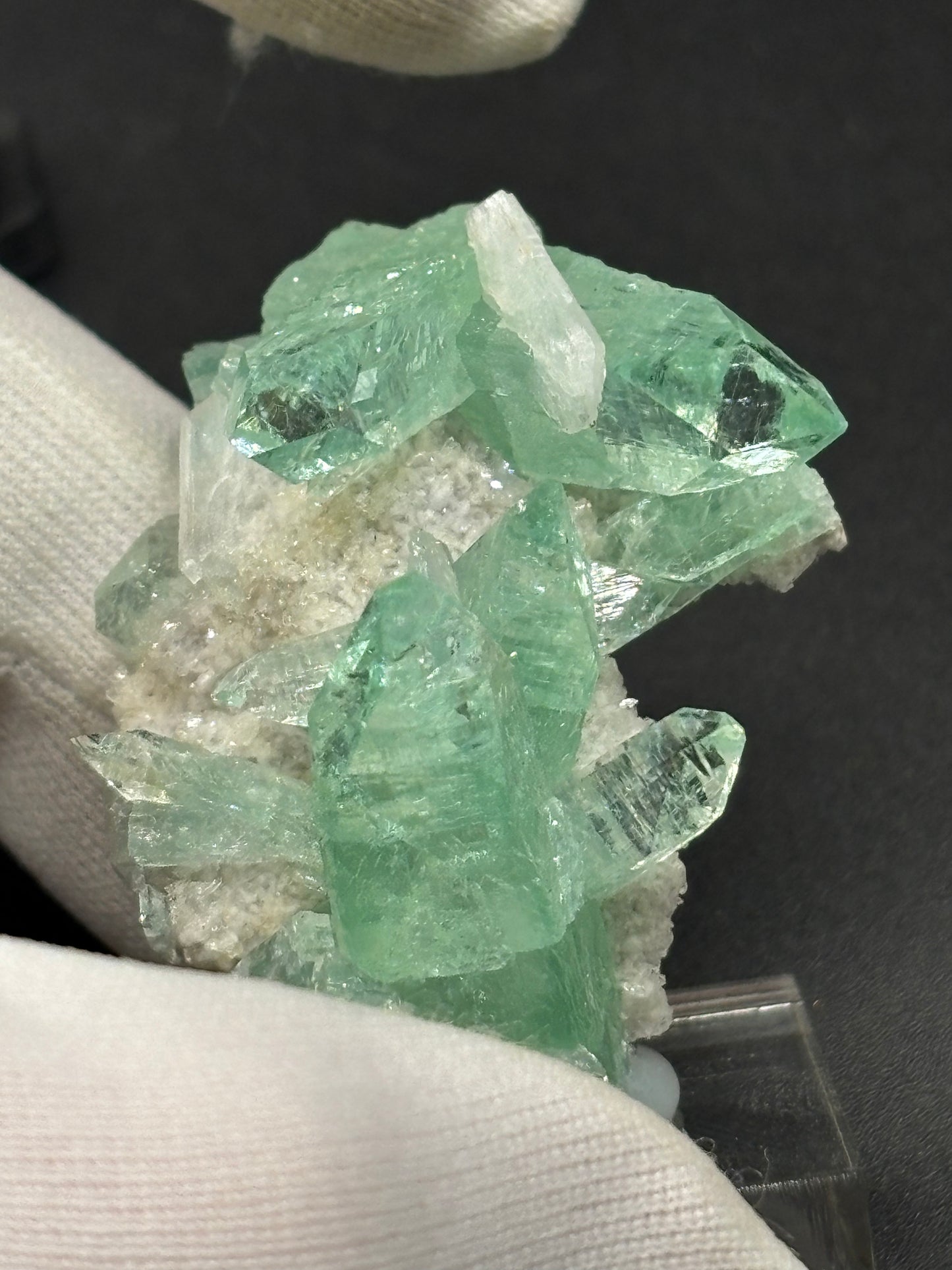 Green Apophyllite Crystal Specimen – Pashan Quarry, Pune (Poona), Maharashtra, India