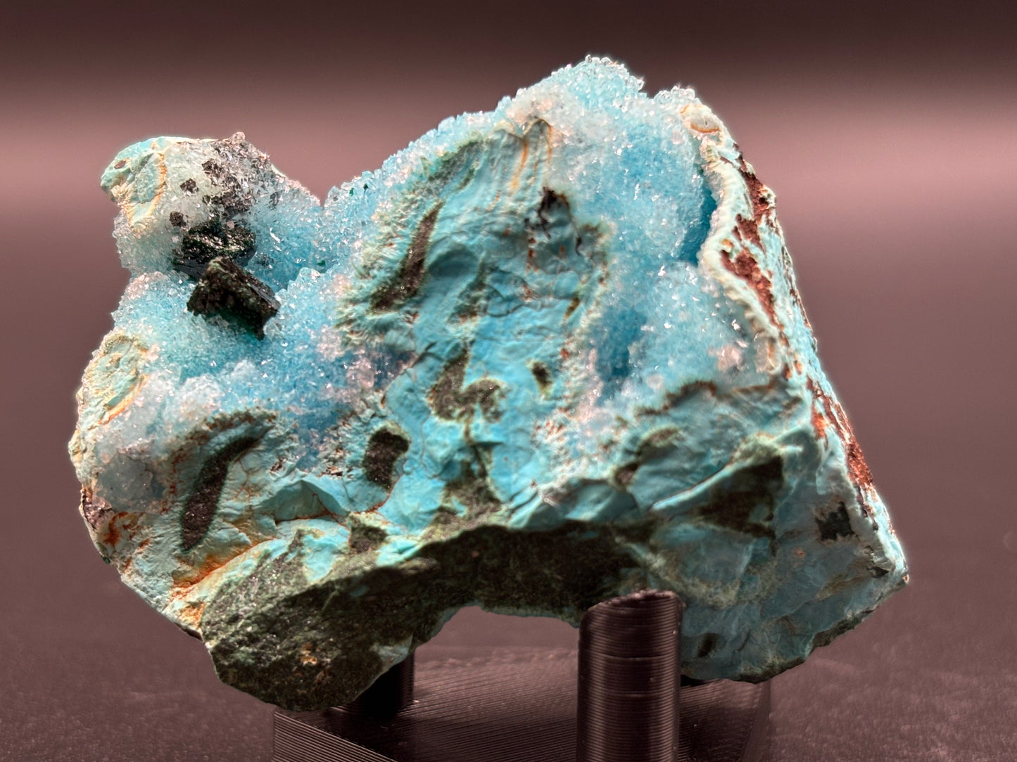 Druzy Malachite & Chrysocolla – Tenke Deposit, Lualaba Province, Democratic Republic of Congo