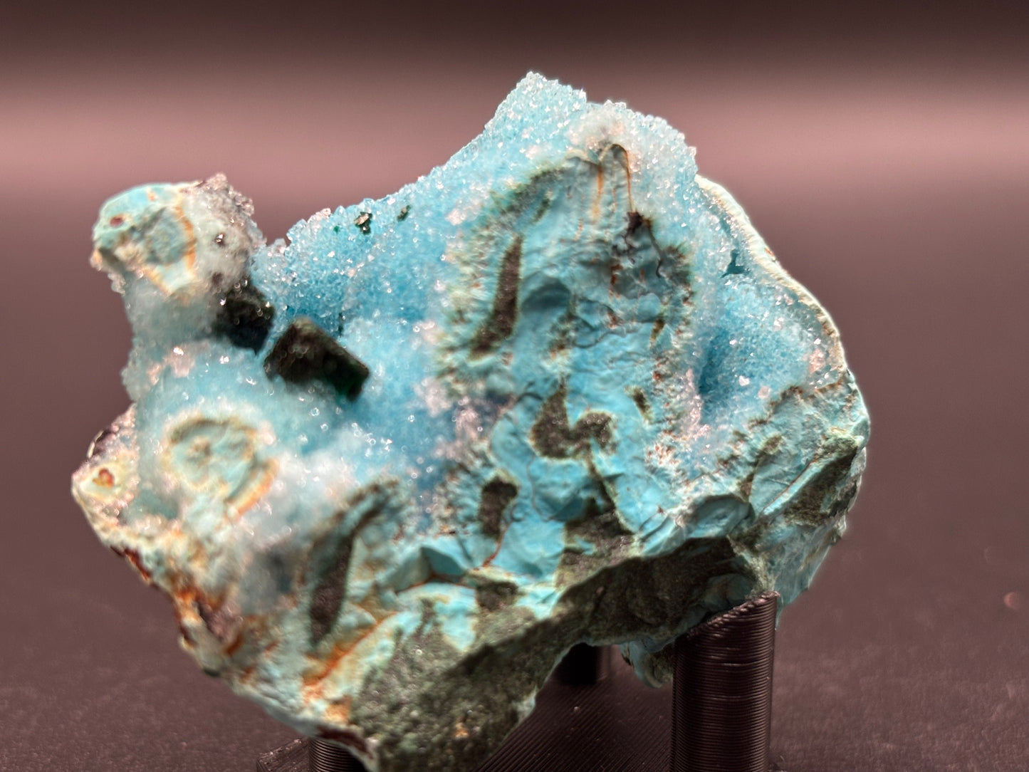 Druzy Malachite & Chrysocolla – Tenke Deposit, Lualaba Province, Democratic Republic of Congo
