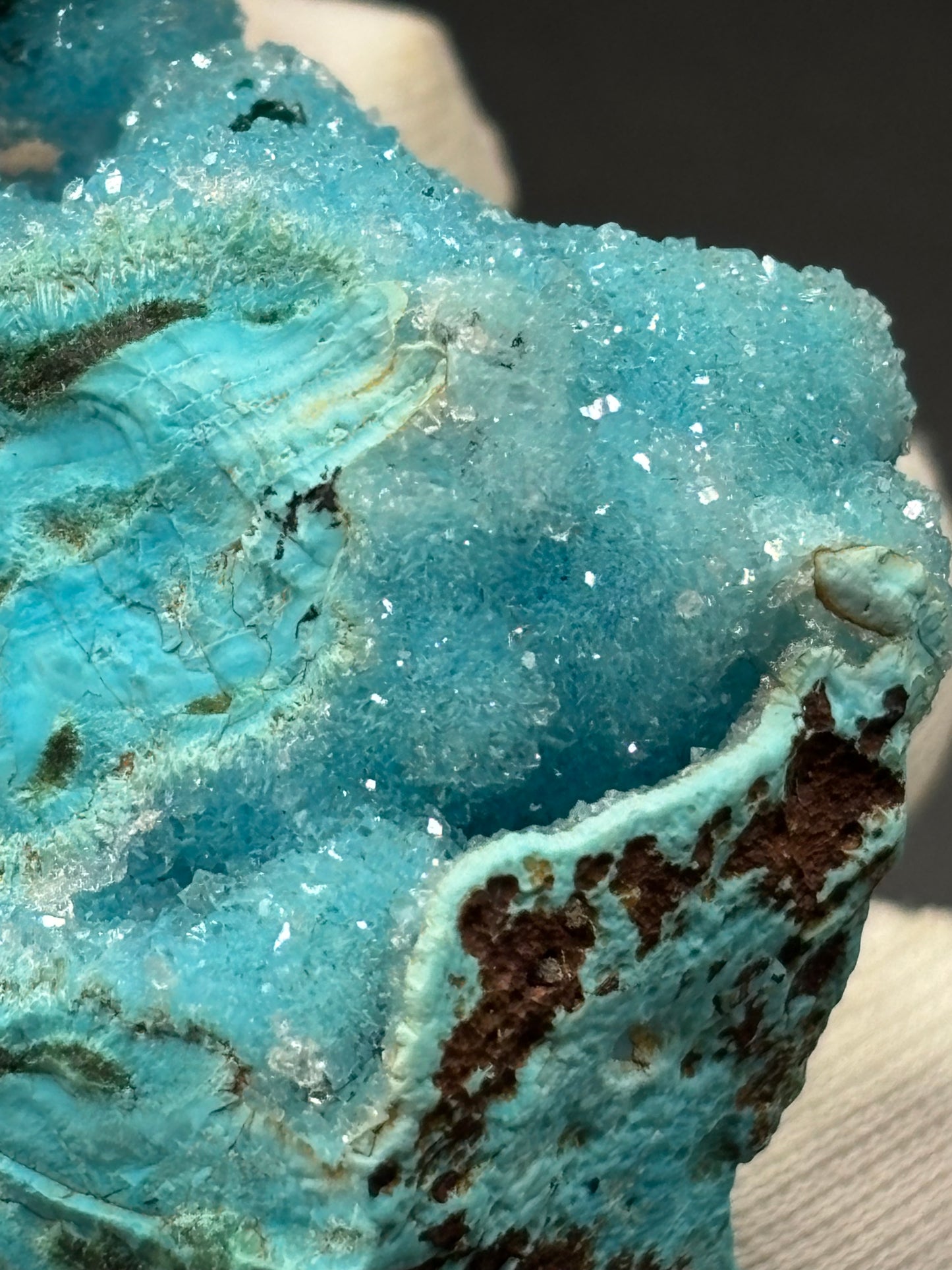 Druzy Malachite & Chrysocolla – Tenke Deposit, Lualaba Province, Democratic Republic of Congo