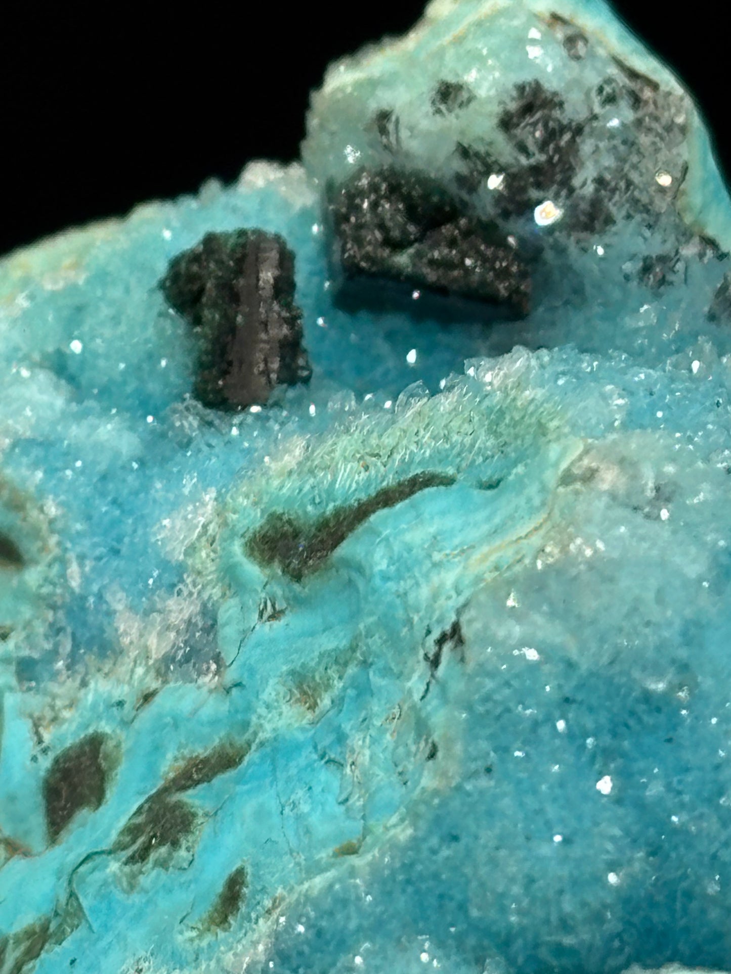 Druzy Malachite & Chrysocolla – Tenke Deposit, Lualaba Province, Democratic Republic of Congo
