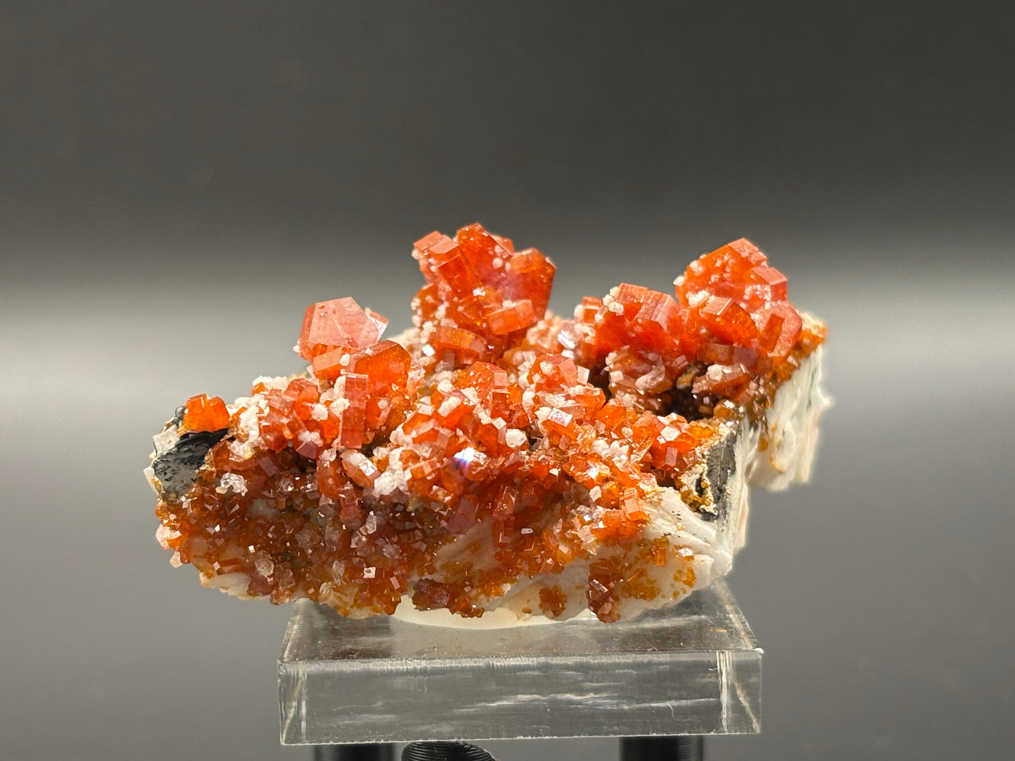 Vanadinite Crystal Specimen – Mibladen Mining District, Midelt Province, Morocco