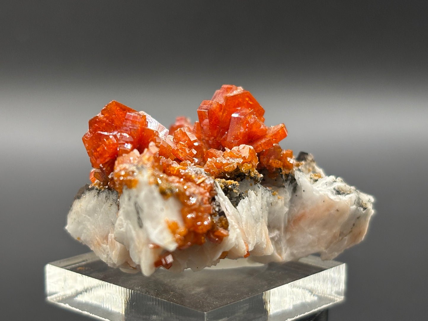 Vanadinite Crystal Specimen – Mibladen Mining District, Midelt Province, Morocco