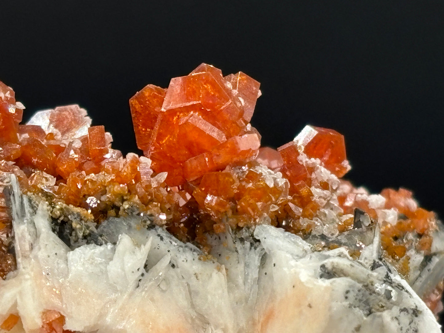 Vanadinite Crystal Specimen – Mibladen Mining District, Midelt Province, Morocco