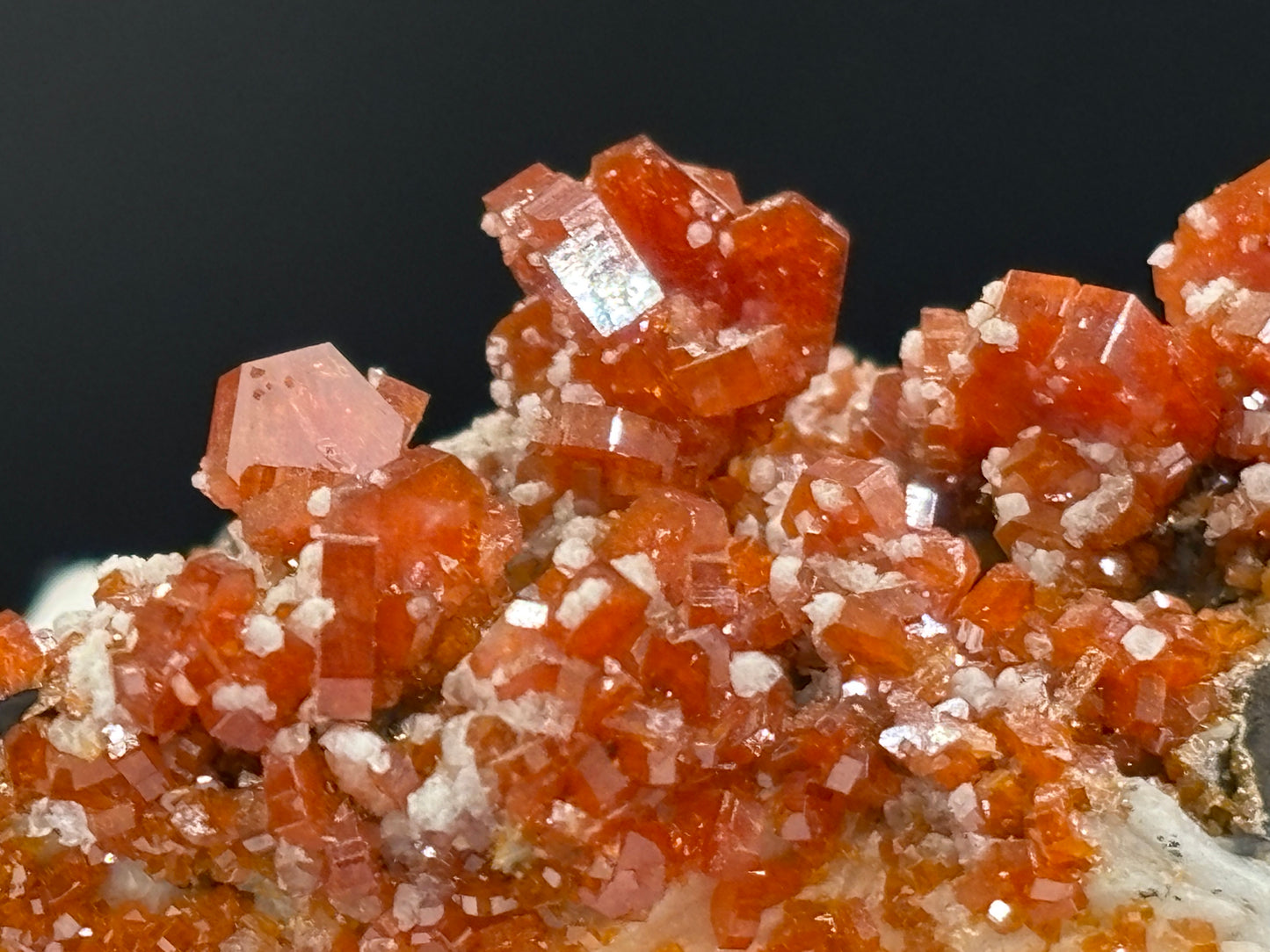 Vanadinite Crystal Specimen – Mibladen Mining District, Midelt Province, Morocco
