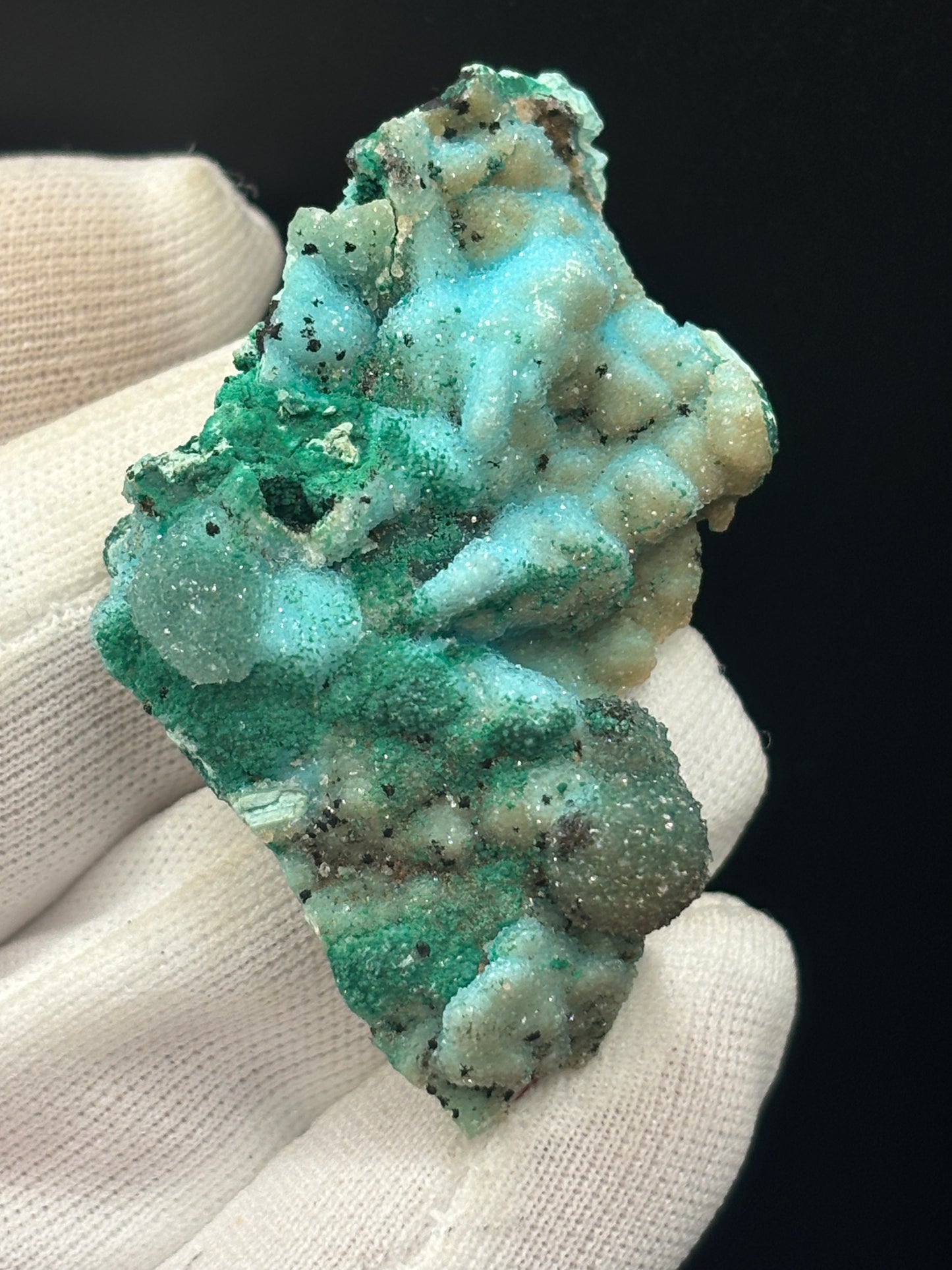 Druzy Malachite & Chrysocolla – Tenke Deposit, Lualaba Province, Democratic Republic of Congo