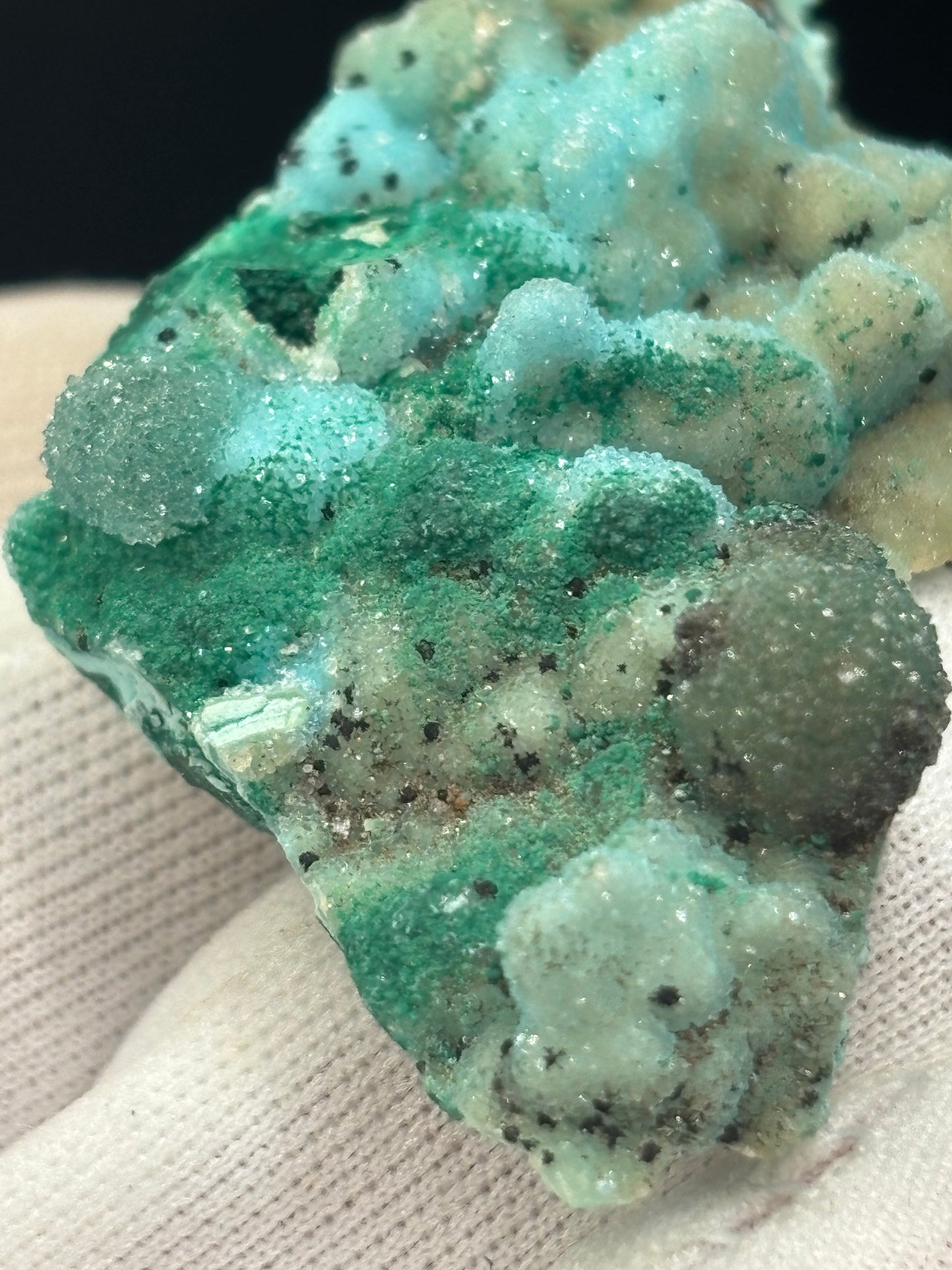 Druzy Malachite & Chrysocolla – Tenke Deposit, Lualaba Province, Democratic Republic of Congo