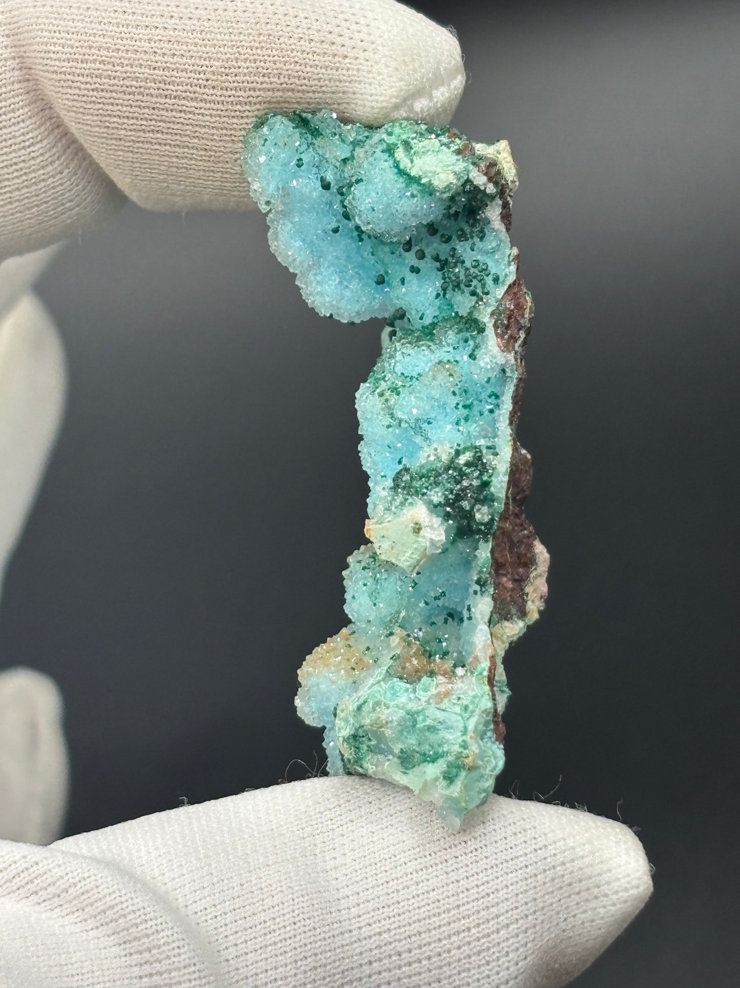 Druzy Malachite & Chrysocolla – Tenke Deposit, Lualaba Province, Democratic Republic of Congo