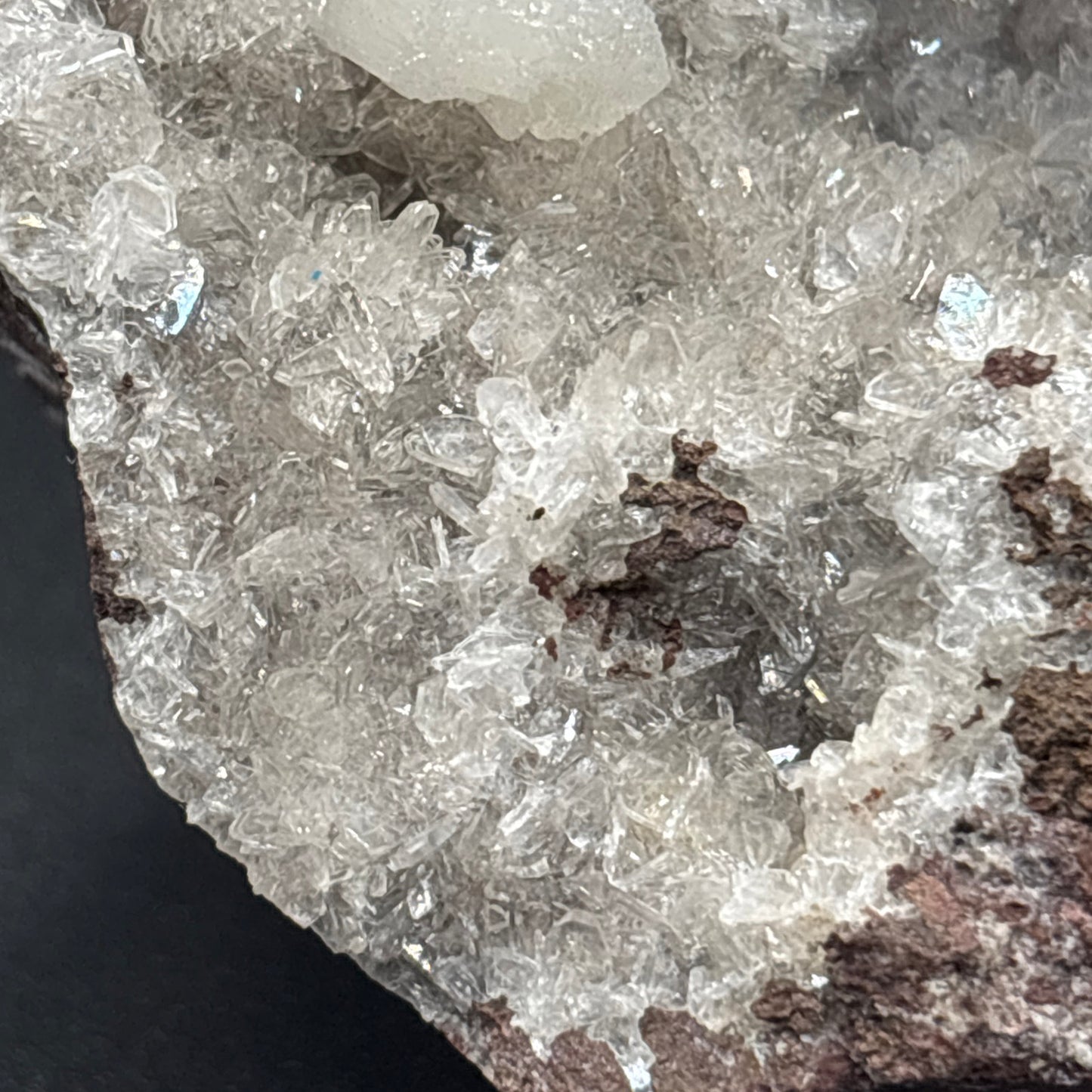 Pentagonite on Quartz Matrix – Vibrant Blue Crystal Clusters – Mineral Specimen
