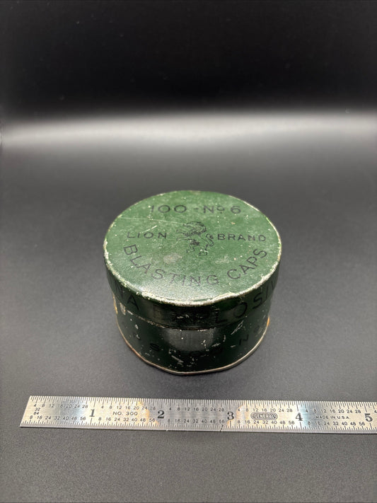 The Etna Powder Co. Lion Brand Blasting Cap Tin
