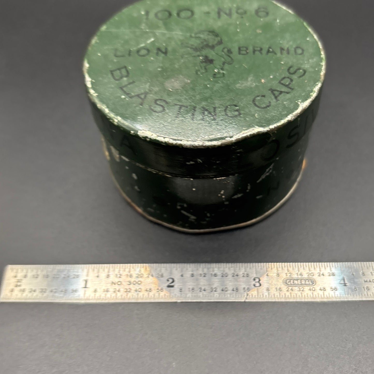 The Etna Powder Co. Lion Brand Blasting Cap Tin