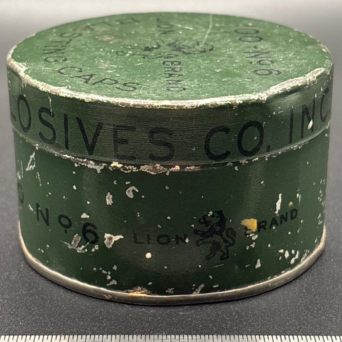 The Etna Powder Co. Lion Brand Blasting Cap Tin