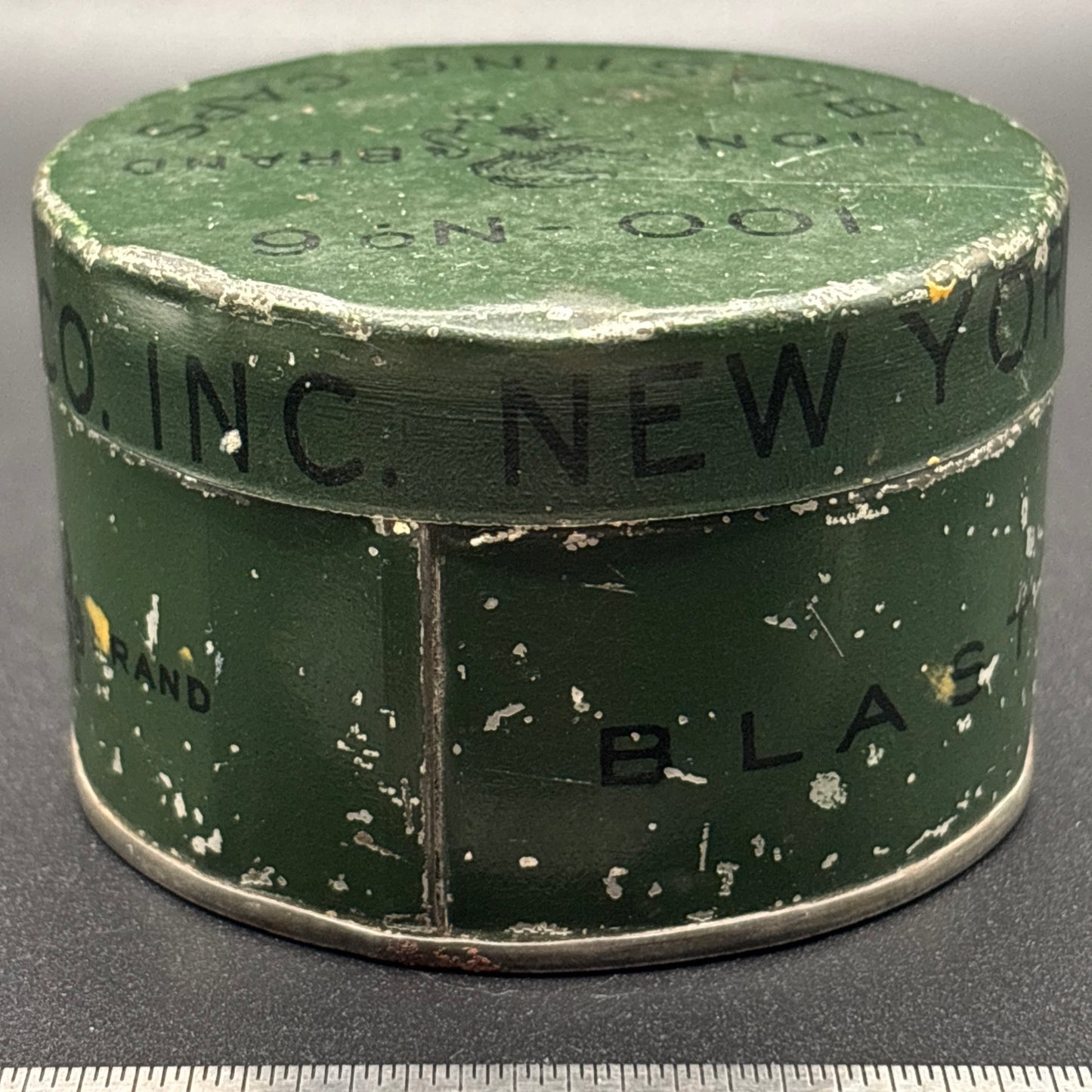 The Etna Powder Co. Lion Brand Blasting Cap Tin