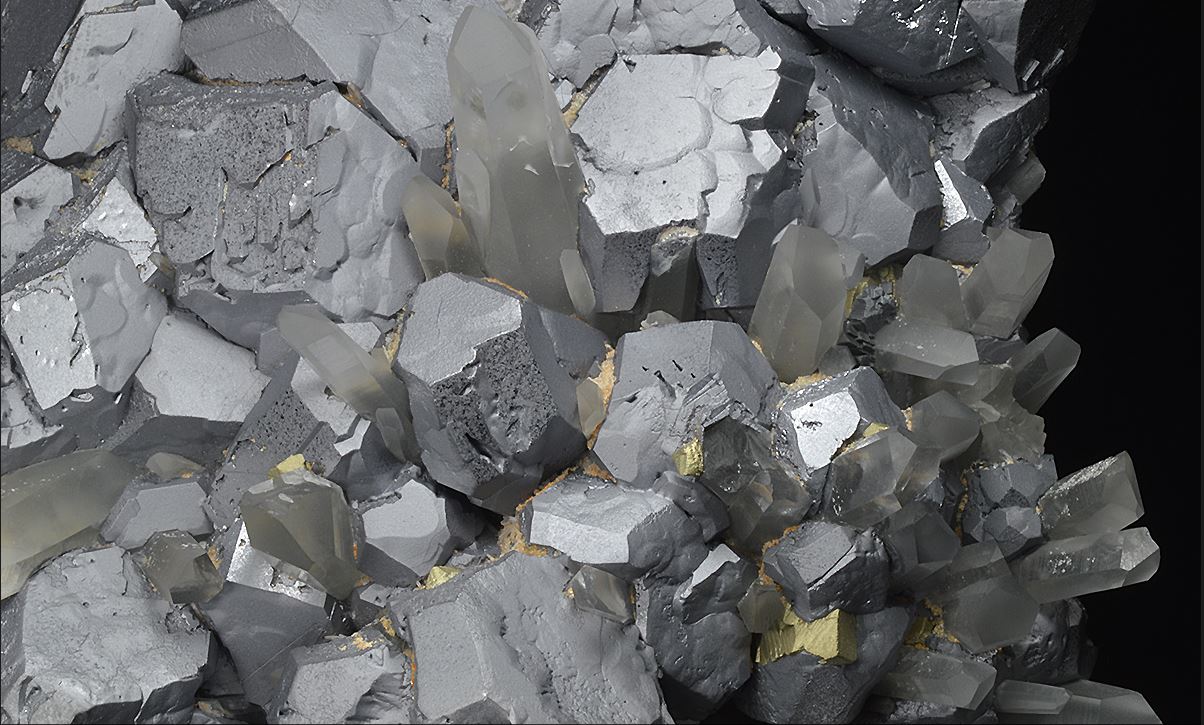 Galena, Chalcopyrite, Quartz, Sphalerite Borieva Mine, Petrovitza Deposit, Madan Ore Field, Rhodope Mountains, Smolyan Oblast, Bulgaria