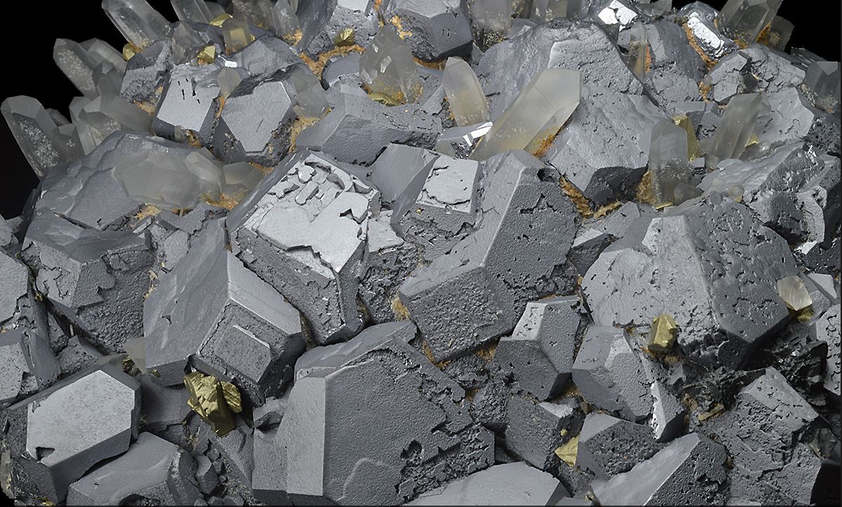 Galena, Chalcopyrite, Quartz, Sphalerite Borieva Mine, Petrovitza Deposit, Madan Ore Field, Rhodope Mountains, Smolyan Oblast, Bulgaria