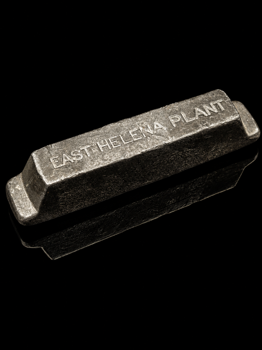 Vintage ASARCO East Helena Smelter Lead Paperweight Ingot — American Smelting & Refining Co Montana